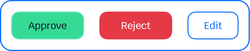 leave request controle Employee leave approval workflow in PurelyHR with manager controls for approving, rejecting or editing time-off requests